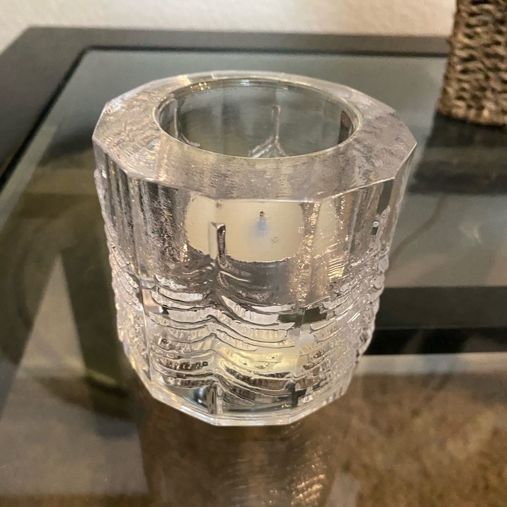 Solid Glass Votive Candle Holder